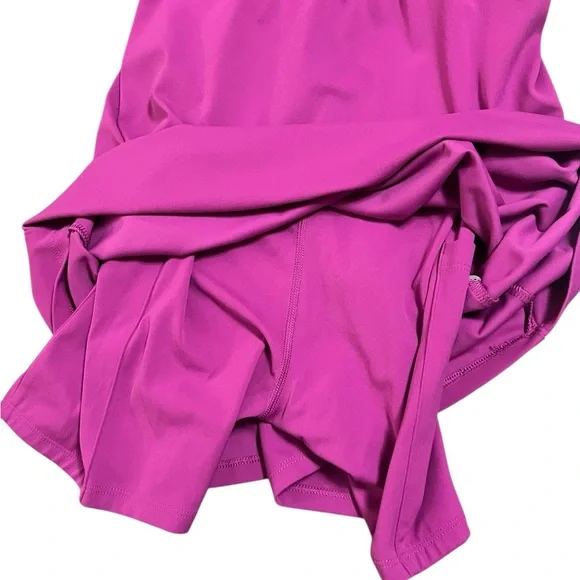 Soma 24/7 raspberry pink stappy back sports dress built in bra shorts activewear - Picture 9 of 11